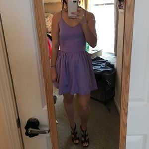 Tobi Lavender Tank Top Skater Dress